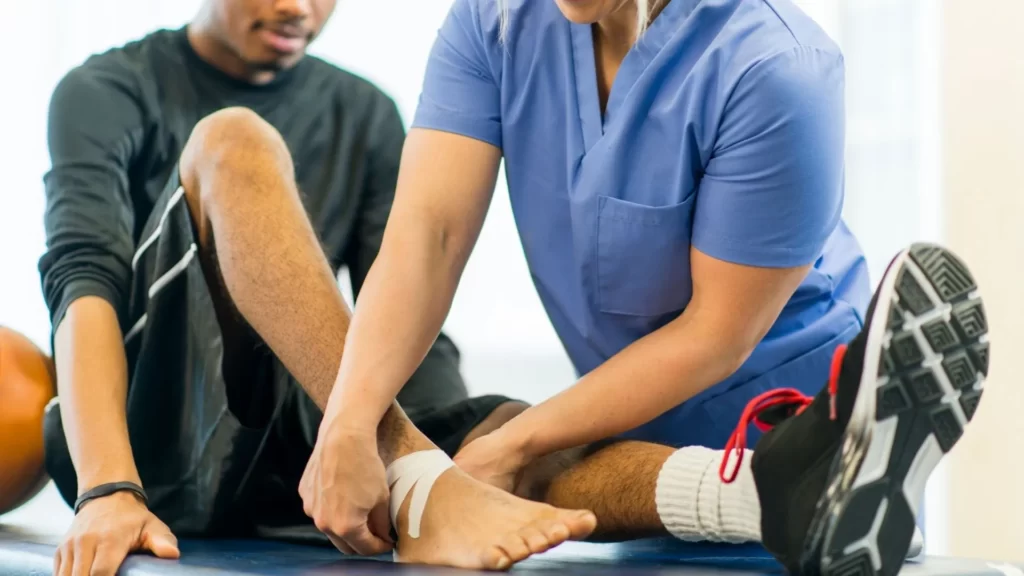 Manual therapy session